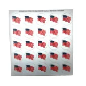 110% American Flag Award Sticker Sheet