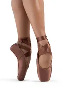 1142W (Ava) - Mocha (S55) Pointe Shoe