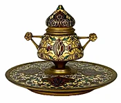 A Fine Quality Bronze Inkwell by Ferdinand Barbedienne