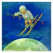 Jessie Willcox Smith Greeting Cards : Child with Skis