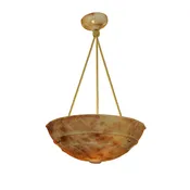 Amber Alabaster Pendant,  Sweden 1900