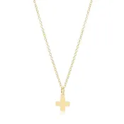 16" Necklace Signature Cross Gold Charm