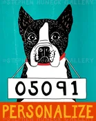 Bad Dog-Boston Terrier - Customizable Print