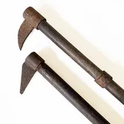 Fireman tools, Japanese, Wood and iron, Meiji period