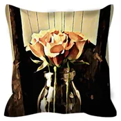 A Rose is still a Rose Artistic Throw Pillow