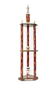 2 Tier 3 Post with Wood Base