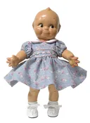 12" Blue Calico Dress for Kewpie Dolls