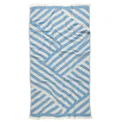 Lumi Hand Loomed Turkish Bath Towels - Blue