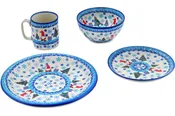 Polish Pottery 10" Place Setting Winter Gnome