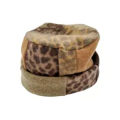 Animal Print Pillbox Hat