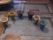 180 Ceramic Painted Flower Pot, Asst