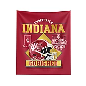 2025 NCAA Football Championship Indiana Hoosiers Golden Wall Hanging 34×40 inches