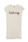 fabliving eco-jersey dress (eco stone/black)