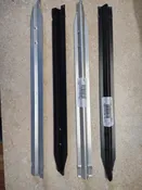 Aluminum Stakes Black and Natural