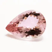 10x14mm Pear Cut Natural Pink Morganite 4.36 Cts