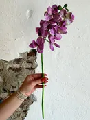 21" PHALAENOPSIS ORCHID SPRAY, PURPLE/CREAM