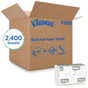 01890 SCOTT WHITE MULTI-FOLD TOWELS – 150 sht/package, 16 packages/case