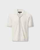 Harvey Contrast-Trim Knit Camp Shirt