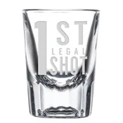 21st Birthday Shot Glass, Personalized Heavy-Duty Glass, Memorable Keepsake Gift