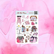 Art By Elowyn Watercolor Dollhouse Sticker Sheet