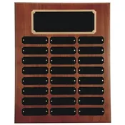 12X15 Walnut Perpetual Award Plaque (24 Plates)
