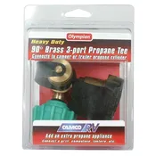 Camco Brass 90 Degree Tee with Ports -3 Ports