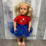 18" 2pc Star Shirt/Skirt