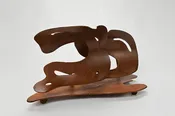 steel wave sculpture - Small rusty day at the pier — studio-gerardi