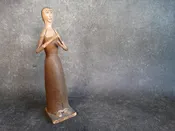 18th Century Wooden American Folk Art Female Figure A2513