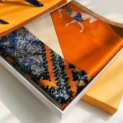 100% Pure Silk Scarf and Shawls Ladies 2021 Hangzhou Real Silk Wraps for Women Print Shawls Scarves Silk Natural Foulard Femme