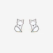 Arctic Fox Earrings