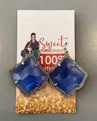 NWOT Kendra Scott Kyrie Blue Earrings