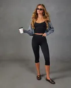 Active Agenda Seamless High Rise Capri Leggings