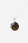 Ammonite & Opal Pendant