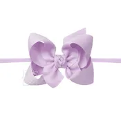 1/4" PANTYHOSE HEADBAND W/SIGNATURE GROSGRAIN BOW