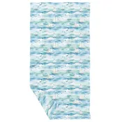 Watercolor Sailboats Double Sided Waffle Dish Towel