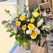 Sympathy Garden Arrangement– The Best Flowers in San Diego – North Coastal Floral Design