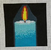 FD396 Glowing Blue Candle
