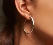 “Ohmmm...” hoops earring