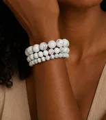 Howlite Crystal Bracelets