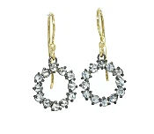 12 Diamond Circle Earrings
