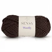 Sensy Woolly Yarn – Bitter Coffee Super Bulky Yarn, #6 Weight, Soft Wool Blend