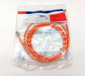 10ft Atlas-x1 Cat 6a Slimline Boot Patch Cord - Orange