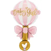 Baby Girl Rattle Jumbo Balloon
