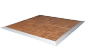 12′ x 15′ Wood Grain Dance Floor Fits 40 People
