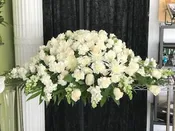 Pure White Casket Spray