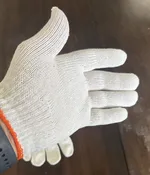 5 pairs white Cotton BBQ gloves