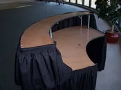 Serpentine Bar Table 8′
