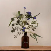 Baby Blue Flower Jar