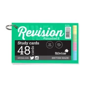 48 Assorted Colour 5×3\” Revision Cards on Binding Ring